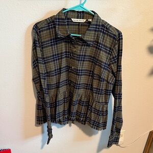 Rachel Hollis Plaid Button-Up Shirt